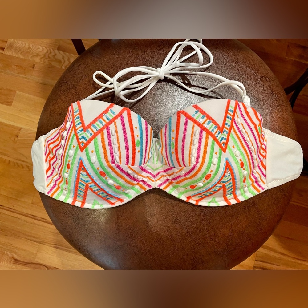 Beaded Victoria Secret bathing suit top - 36DD